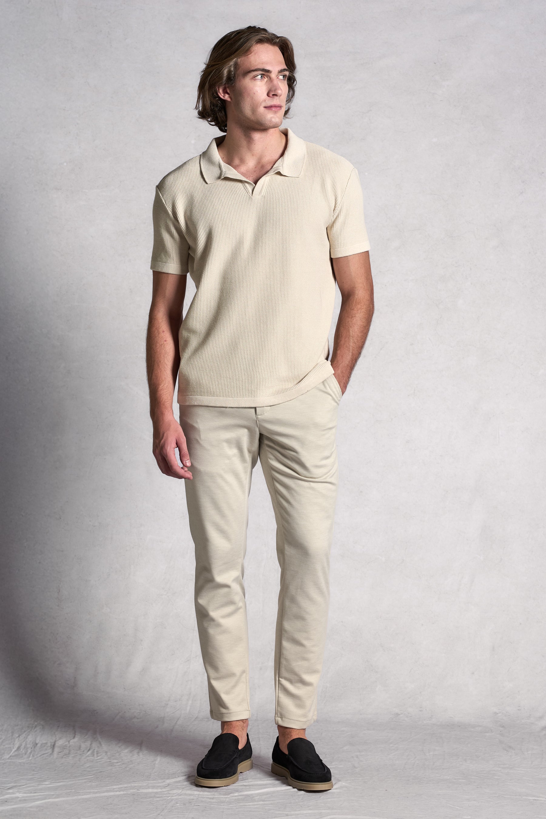 Polo Tricot Texturizada