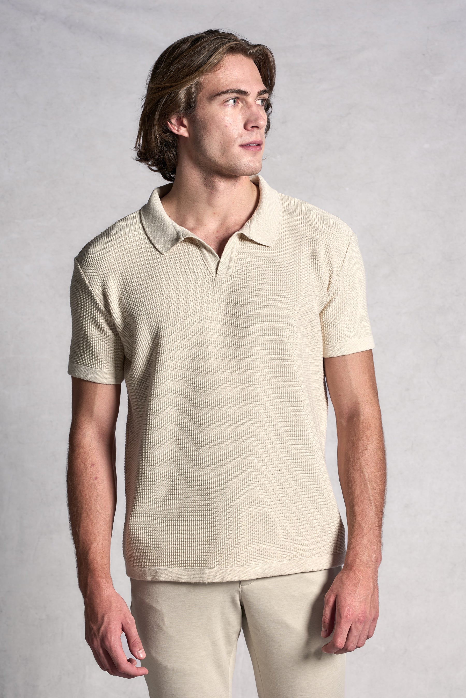 Polo Tricot Texturizada