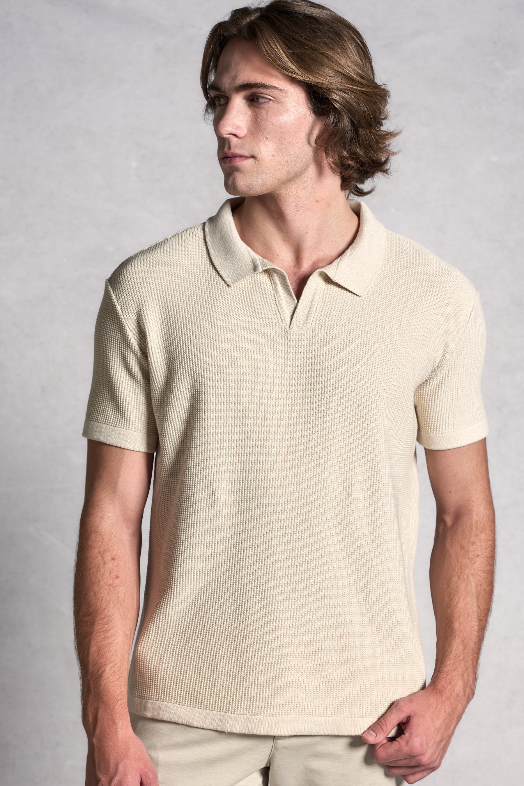 Polo Tricot Texturizada