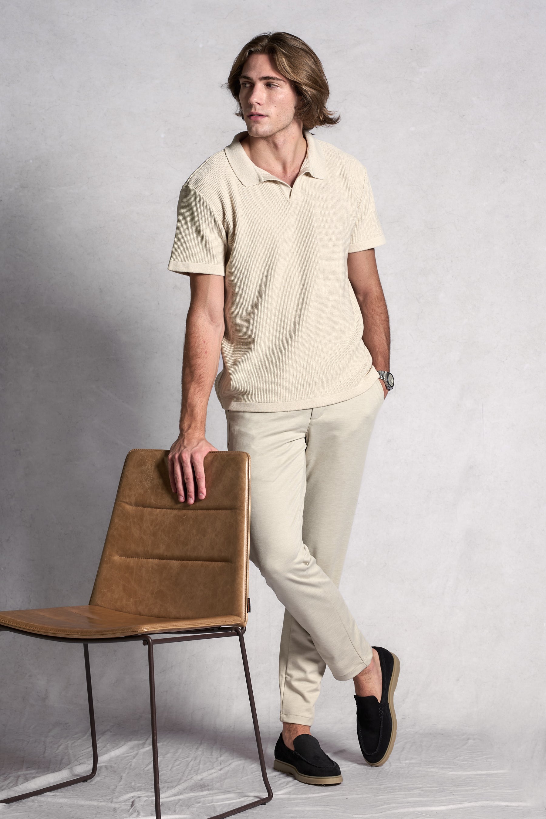Polo Tricot Texturizada