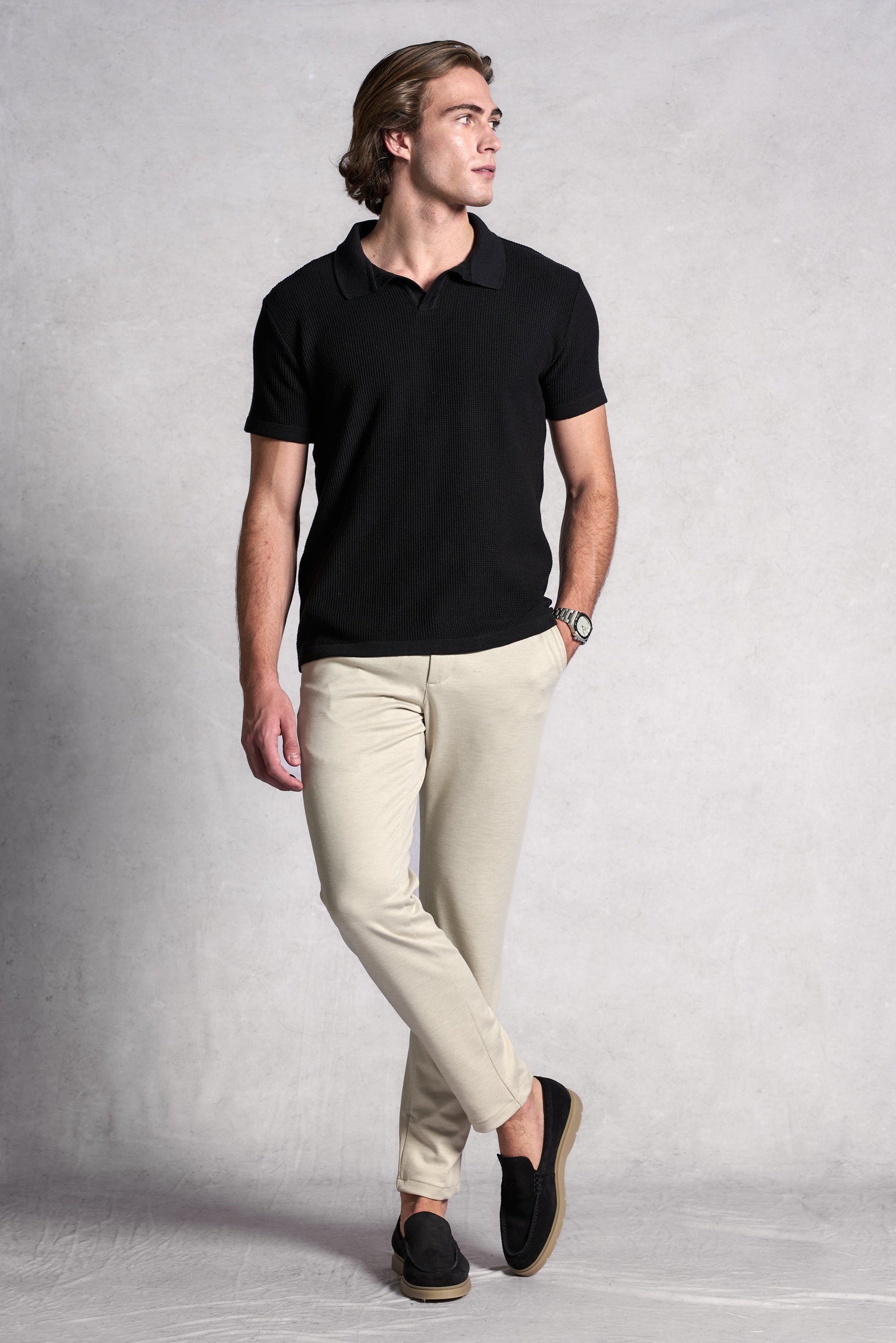 Polo Tricot Texturizada