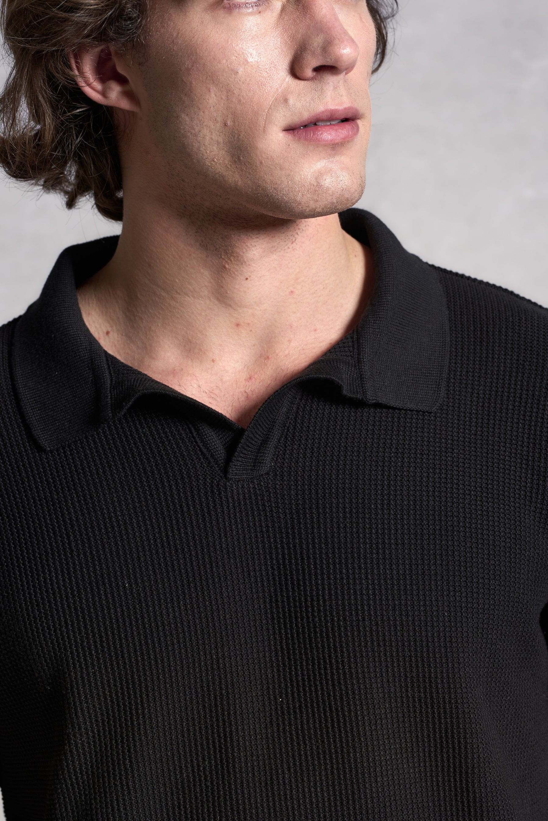 Polo Tricot Texturizada