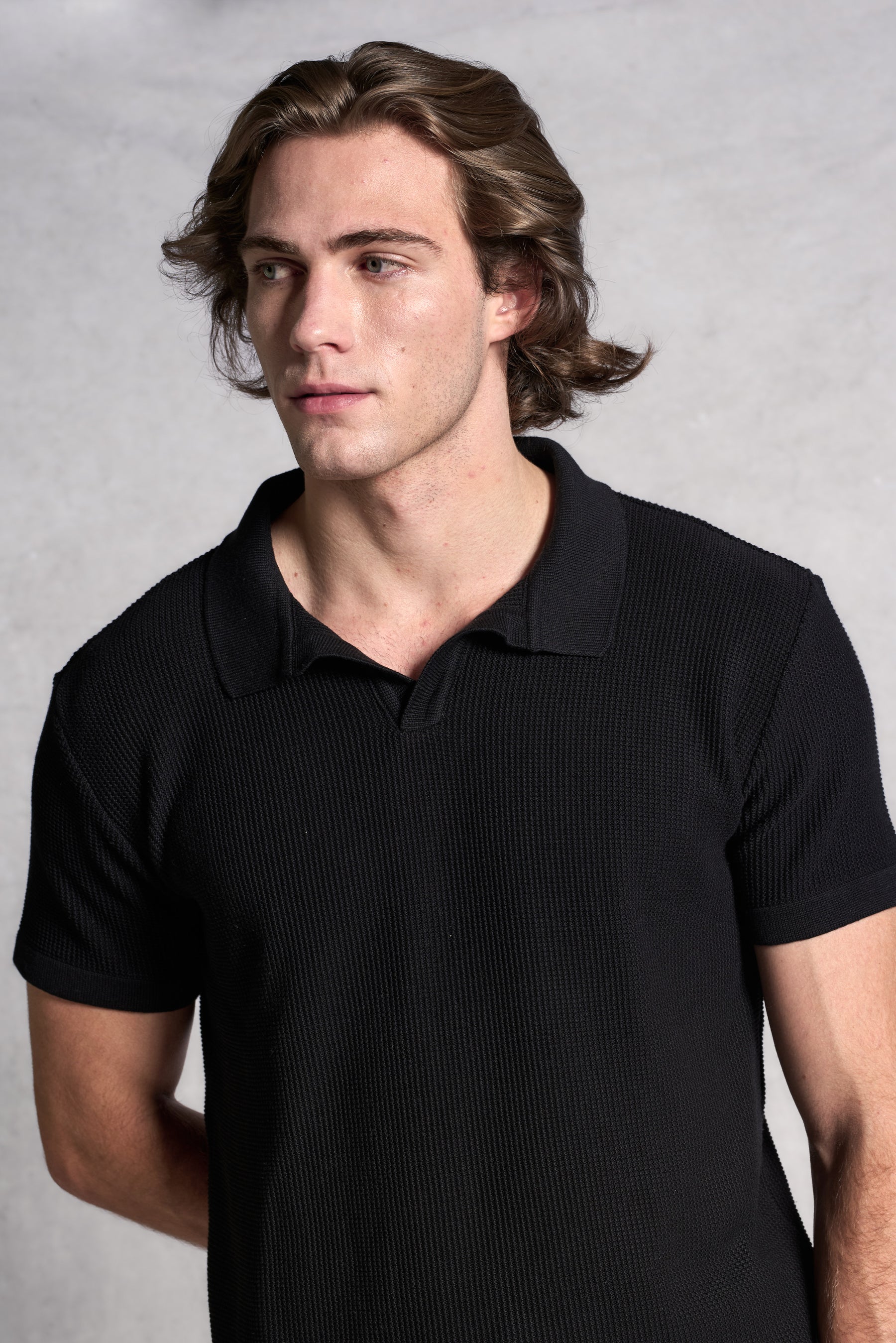 Polo Tricot Texturizada